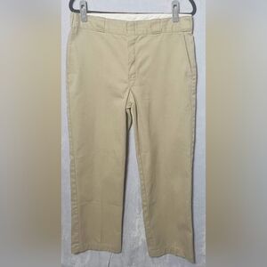 Dickies Khaki Chino Original Fit Straight Men's Work Pants – Size 34x30